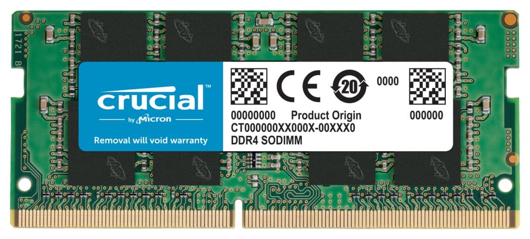 SODIMM Crucial, 16GB DDR4, 3200 MHz, "CT16G4SFRA32A"