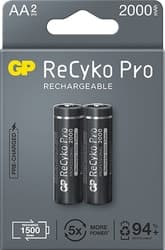 Acumulatori GP Batteries, ReCyco Pro 2100mAh AA (R6) 1.2V NiMH, paper box 2 buc. 210AAHCB-EB2, "GPRHC212B335"