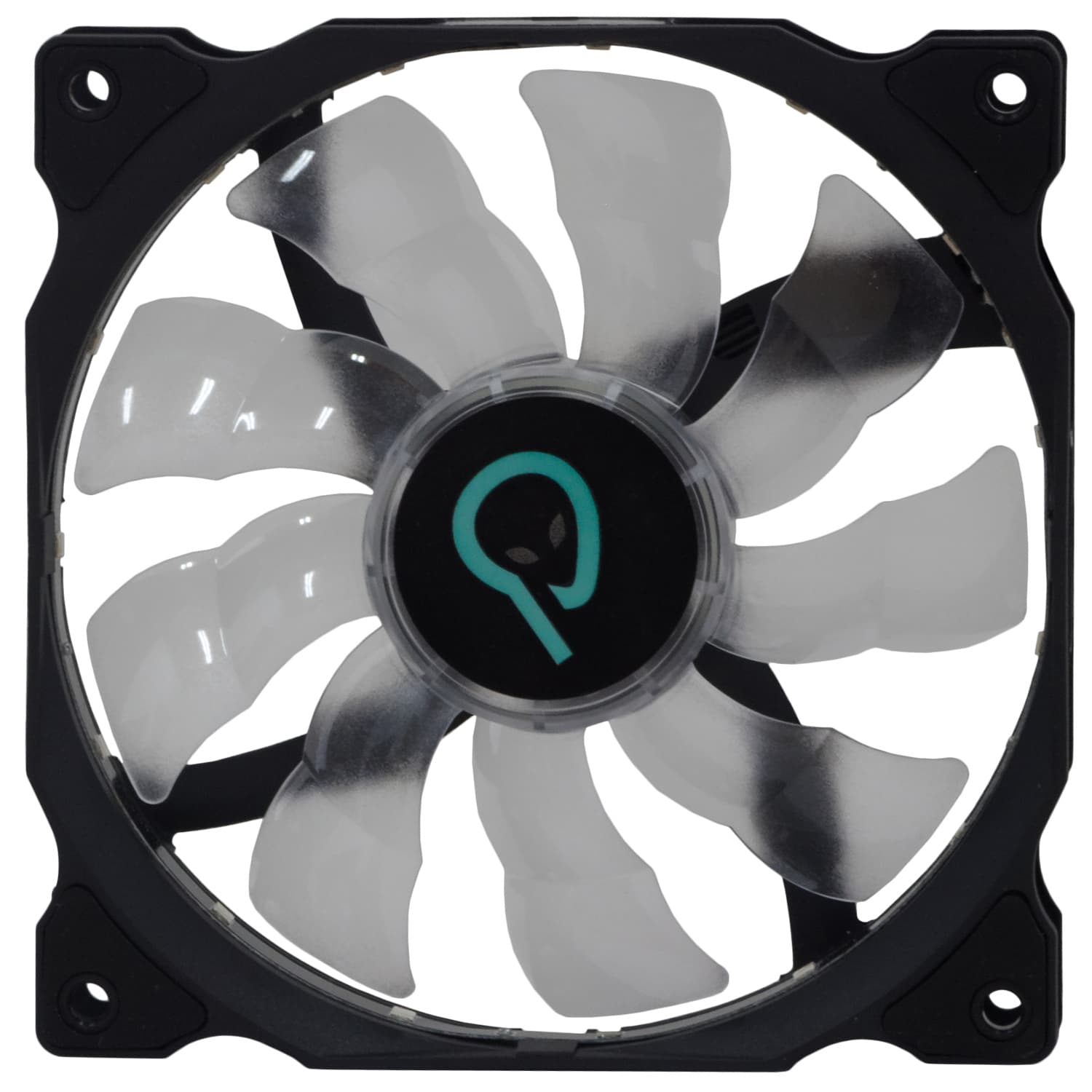VENTILATOR SPACER PC Silent 120x120x25 mm, RED light, Hydraulic Bearing, 34CFM, conector 3-pin "SPFC-120-3P-RD" — miniatură