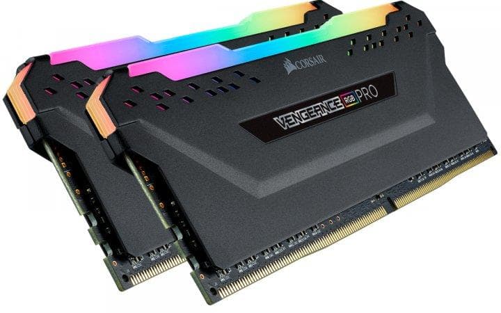 Memorie DDR Corsair DDR4 32 GB, frecventa 3600 MHz, 16 GB x 2 module, radiator, iluminare RGB, "CMW32GX4M2D3600C18"