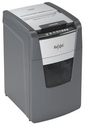 Distrugator automat documente Rexel OPTIMUM 130X, 130 coli, P4, cross-cut (tip confeti), cos 44 litri, negru-gri, "2020130XEU" — miniatură