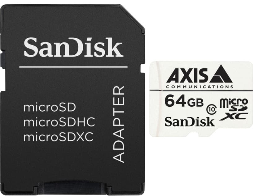 MEMORY MICRO SDXC 64GB SURV./W/ADAPTER 5801-951 AXIS — miniatură