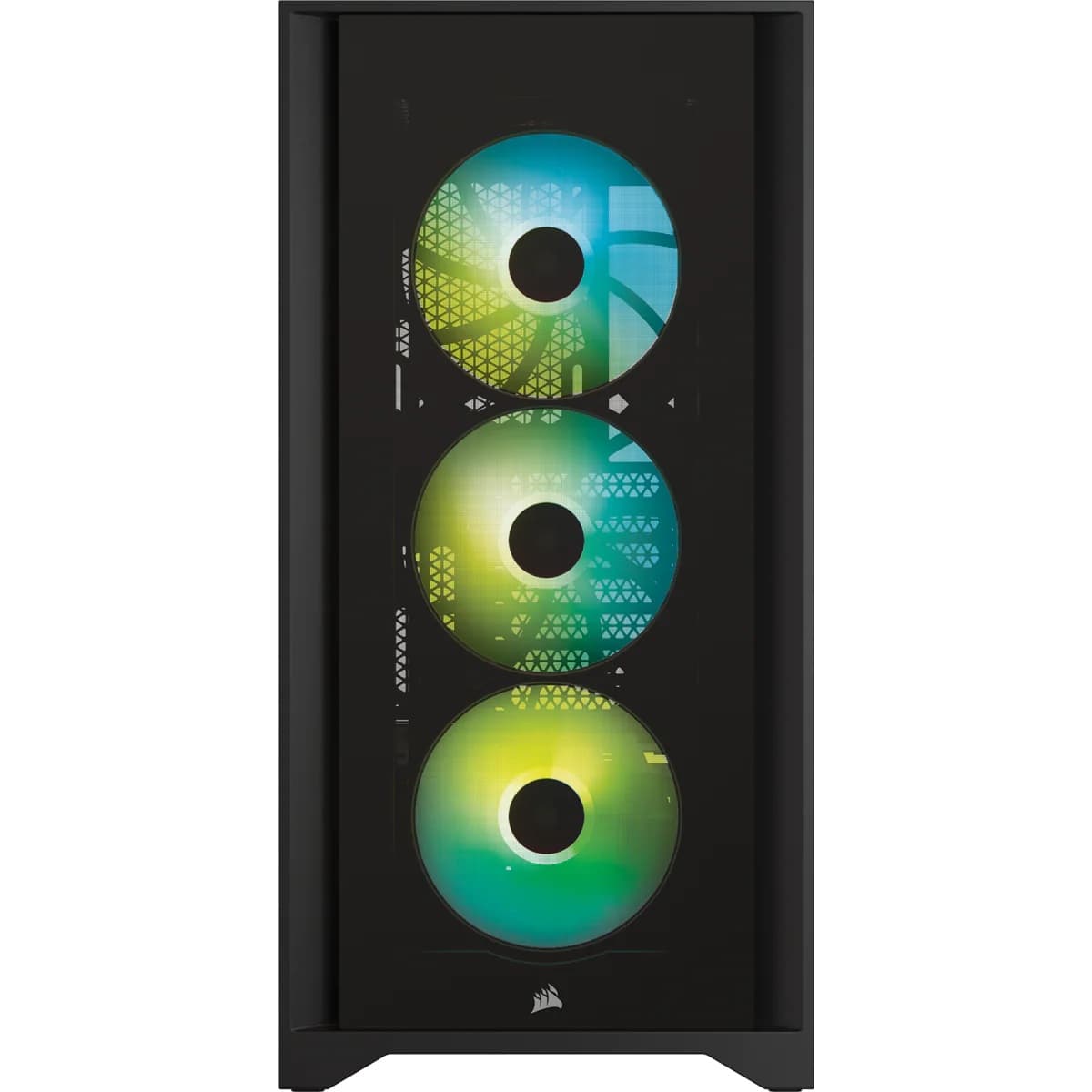 CARCASA CORSAIR Middle Tower, ATX, "iCUE 4000X RGB", fara sursa, sticla securizata, fan x 2, USB 3.0x1, USB 3.1 gen 2 Type-Cx1, Jack 3.5 mmx1, mesh, negru, "CC-9011204-WW" — miniatură