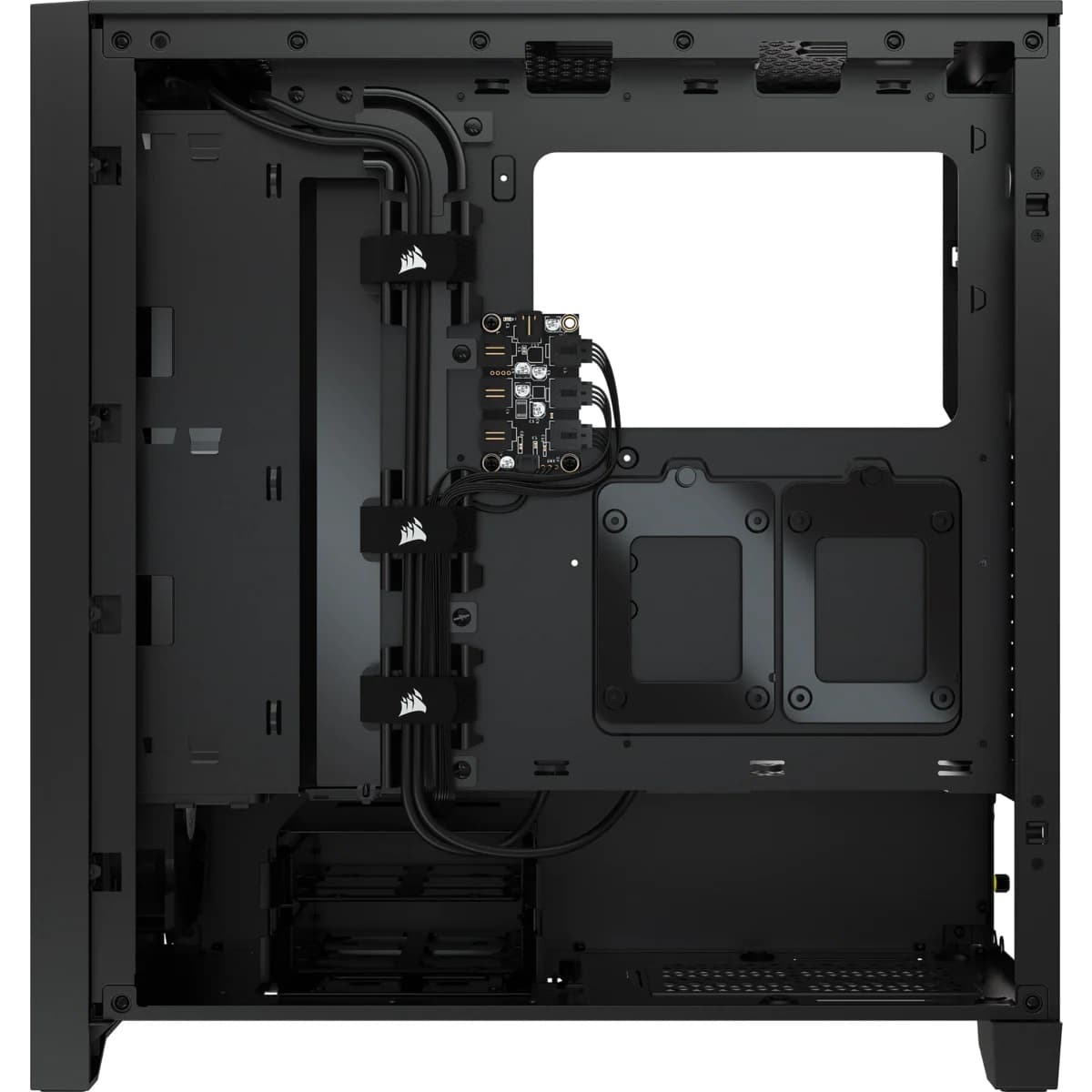 CARCASA CORSAIR Middle Tower, ATX, "iCUE 4000X RGB", fara sursa, sticla securizata, fan x 2, USB 3.0x1, USB 3.1 gen 2 Type-Cx1, Jack 3.5 mmx1, mesh, negru, "CC-9011204-WW" — miniatură