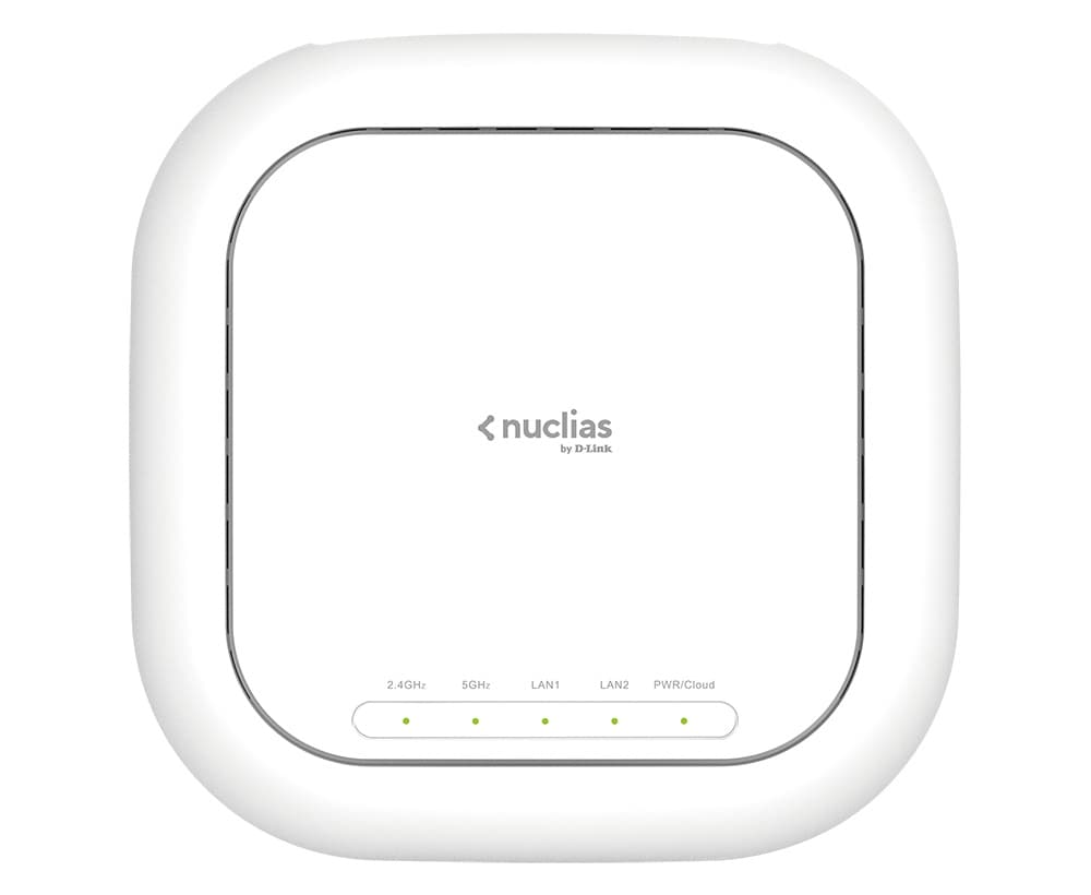 ACCESS POINT D-LINK wireless 2600Mbps dual band, Nuclias Cloud-Managed AC2600 Wave 2, 2 x 10/100/1000 Mbps RJ45, IEEE802.3at PoE, "DBA-2820P"