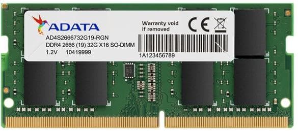 SODIMM Adata, 32GB DDR4, 2666 MHz, "AD4S266632G19-SGN"