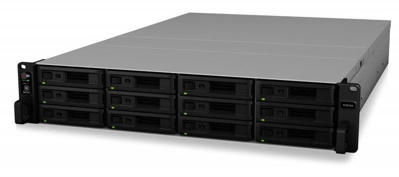 RackStation RS3618xs without Rack Kit ( RKS1317)| Xeon D-1521, 64 bit, Quad Core 2.4/ 2.7GHz,8 GB DDR4 UDIMM, SATA HDD/SSD Drive Bays Max: 192 TB (16 TB HDD x 12) "RS3618xs"