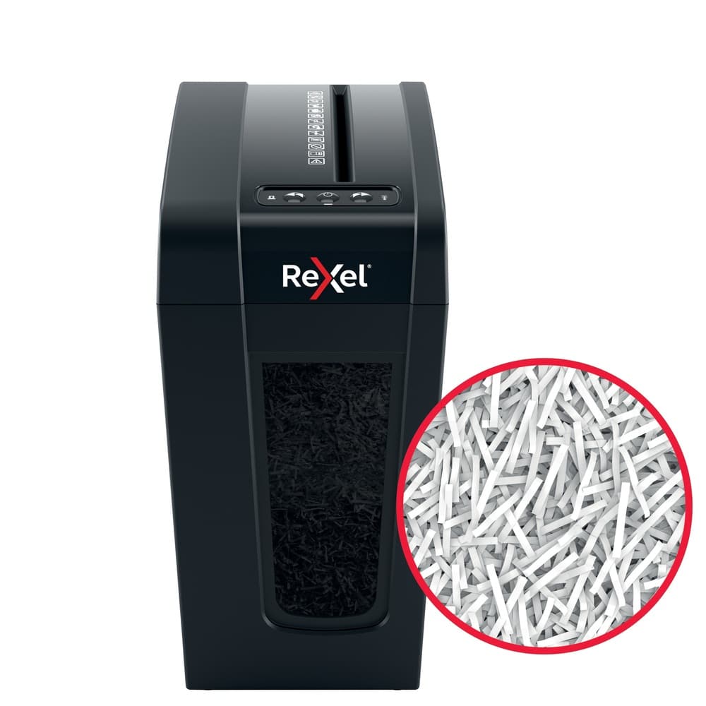 Distrugator manual documente Rexel SECURE X8 Slim, 8 coli, P4, cross-cut (tip confeti), cos 14 litri, negru, "2020126EU" — miniatură