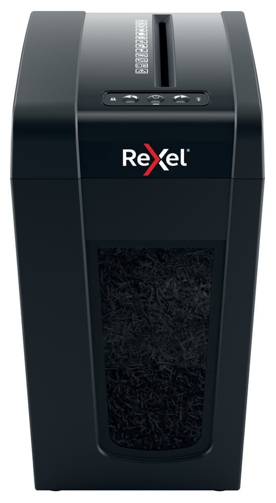 Distrugator manual documente Rexel SECURE X10 Slim, 10 coli, P4, cross-cut (tip confeti), cos 18 litri, negru, "2020127EU" — miniatură