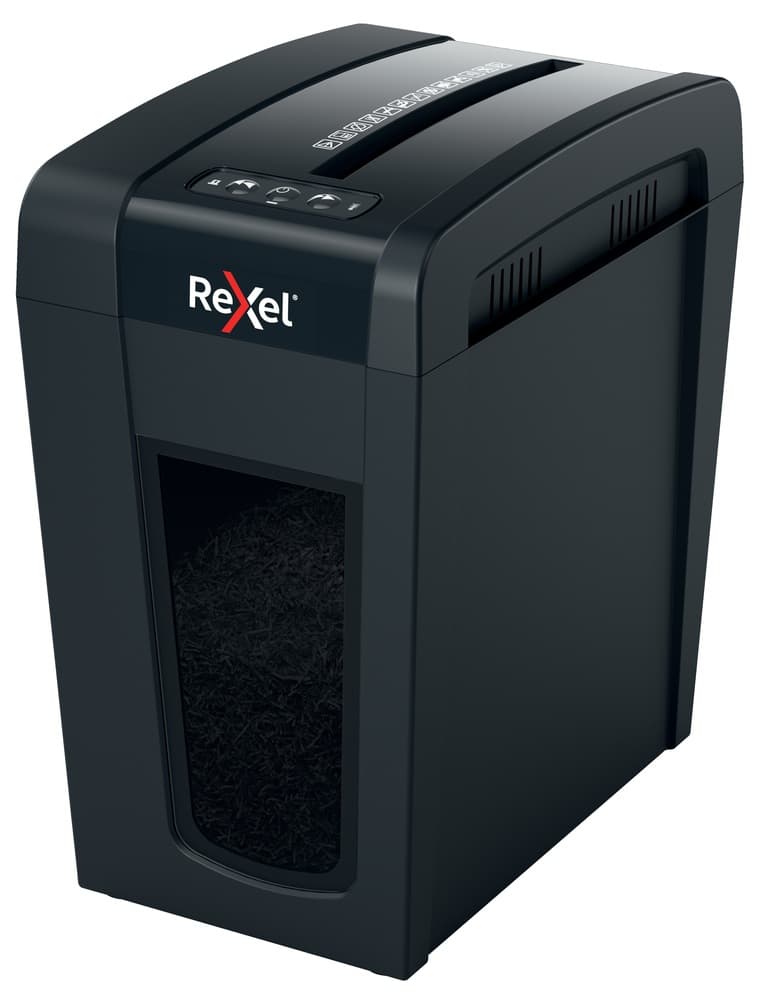 Distrugator manual documente Rexel SECURE X10 Slim, 10 coli, P4, cross-cut (tip confeti), cos 18 litri, negru, "2020127EU"