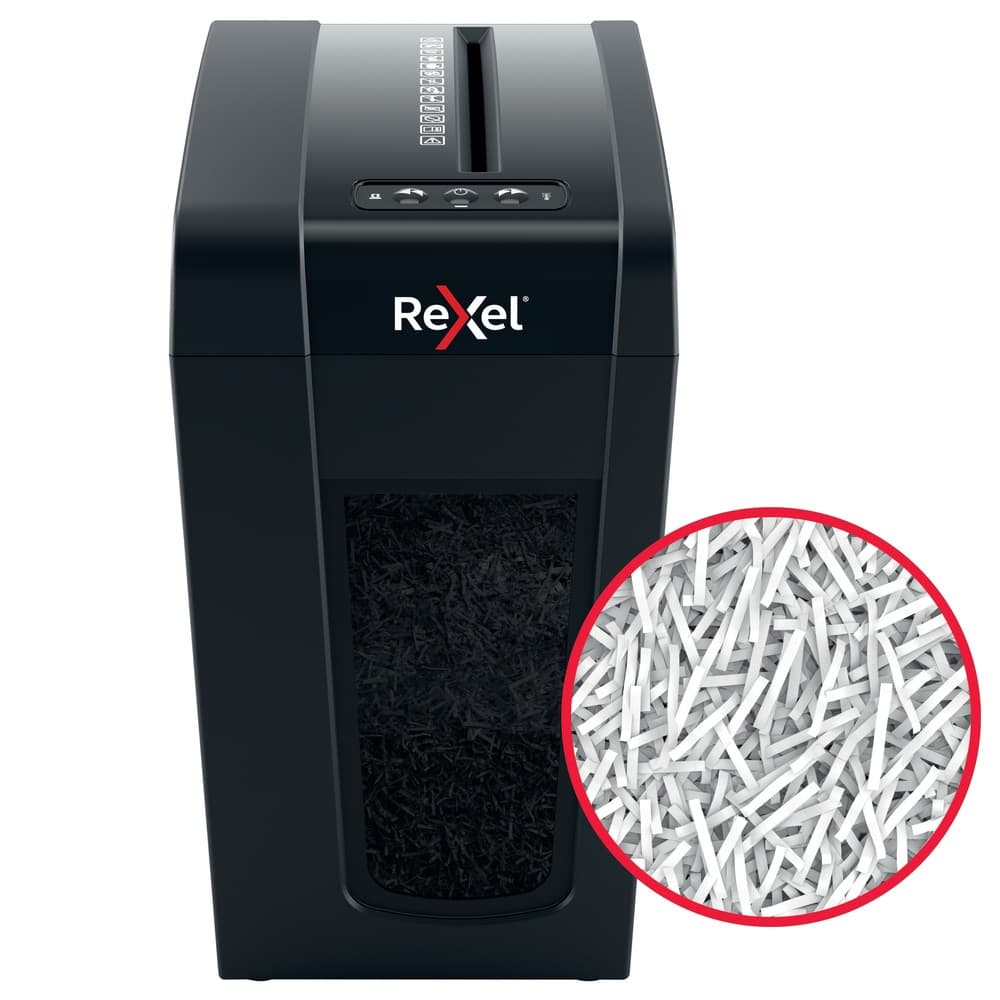 Distrugator manual documente Rexel SECURE X10 Slim, 10 coli, P4, cross-cut (tip confeti), cos 18 litri, negru, "2020127EU" — miniatură