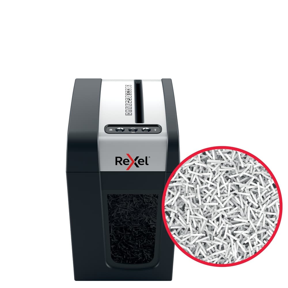 Distrugator manual documente Rexel SECURE MC3 Slim, 3 coli, P5, micro-cut (tip particule), cos 10 litri, negru-argintiu, "2020131EU" — miniatură
