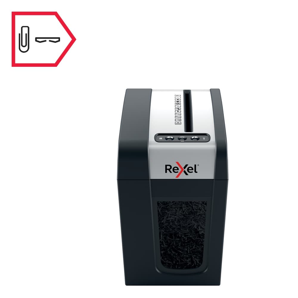 Distrugator manual documente Rexel SECURE MC3 Slim, 3 coli, P5, micro-cut (tip particule), cos 10 litri, negru-argintiu, "2020131EU" — miniatură