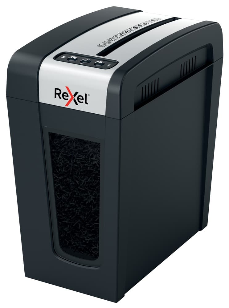 Distrugator manual documente Rexel SECURE MC4 Slim, 4 coli, P5, micro-cut (tip particule), cos 14 litri, negru-argintiu, "2020132EU"