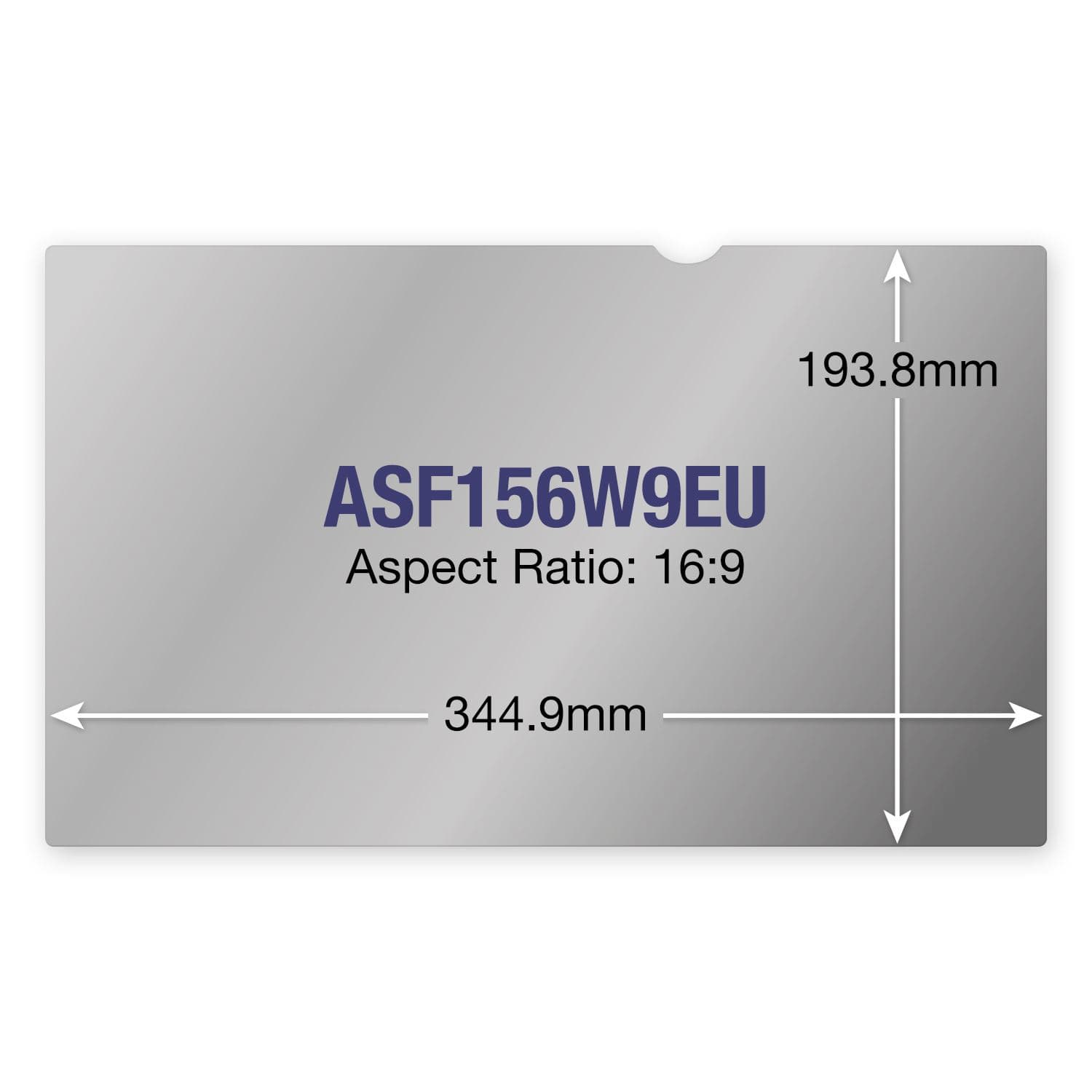ASF156W9EU Privacy Screen 15.6" Widescreen Plastic, "ASF156W9EU" — miniatură