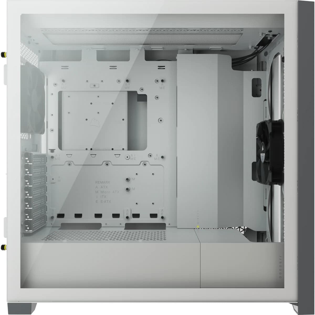 CARCASA CORSAIR Middle Tower,ATX, "5000D AIRFLOW",fara sursa,sticla securizata, fanx2, USB 3.0x2, USB 3.1 gen 2 Type-Cx1, Jack 3.5 mmx1,mesh, fan ctr, alb/ gri "CC-9011211-WW" — miniatură