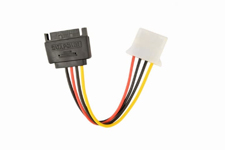 Cablu alimentare 15-pin SATA (T) la 4-pin Molex (M), 0.15m, Gembird "CC-SATA-PS-M"