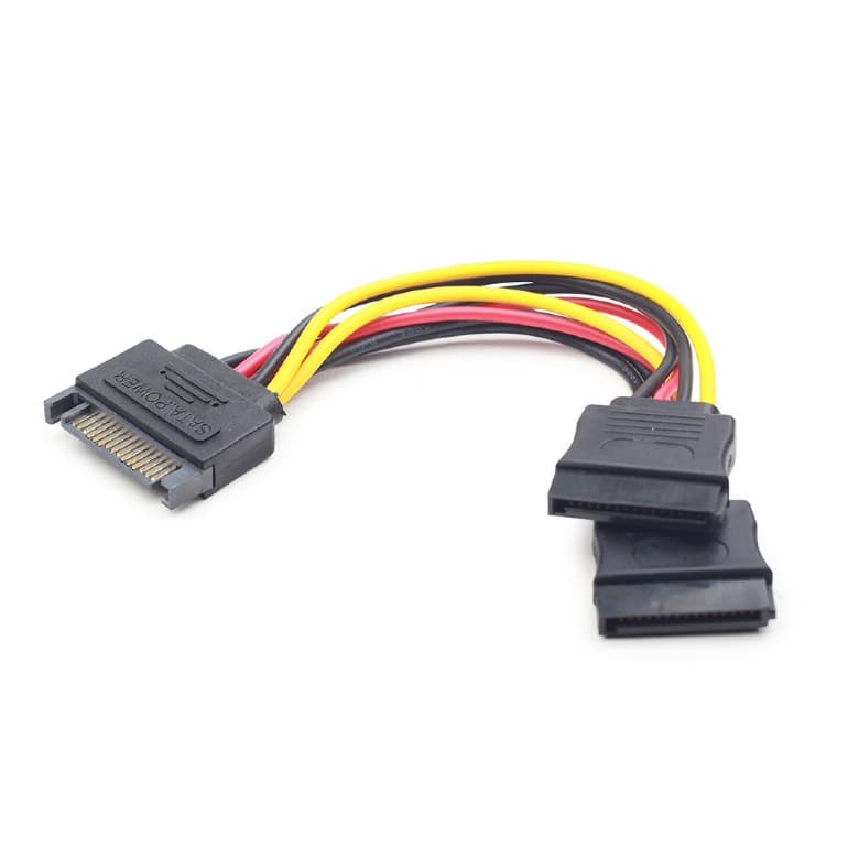 Cablu Alimentare splitter SATA, 0.15 m, Gembird "CC-SATAM2F-01" — miniatură