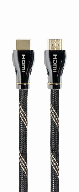 CABLU video GEMBIRD, HDMI (T) la HDMI (T), 2m, HDMI 2.1, premium, conectori auriti, rezolutie maxima 8K (7680 x 4320) la 60 Hz, negru, "CCBP-HDMI8K-2M"