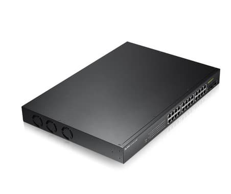 SWITCH. PoE ZyXel, port Gigabit x 24, SFP SFP x 2, managed, rackabil, carcasa metalica, "GS190024HPV2-EU0101F"