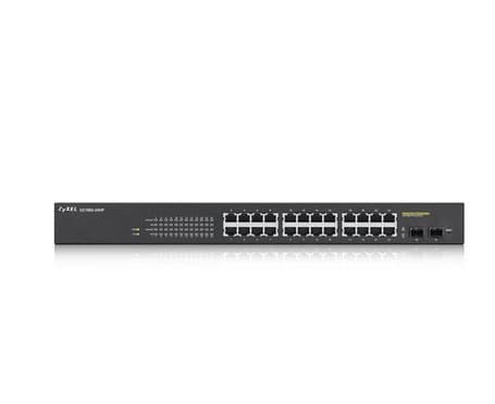 SWITCH. PoE ZyXel, port Gigabit x 24, SFP SFP x 2, managed, rackabil, carcasa metalica, "GS190024HPV2-EU0101F" — miniatură