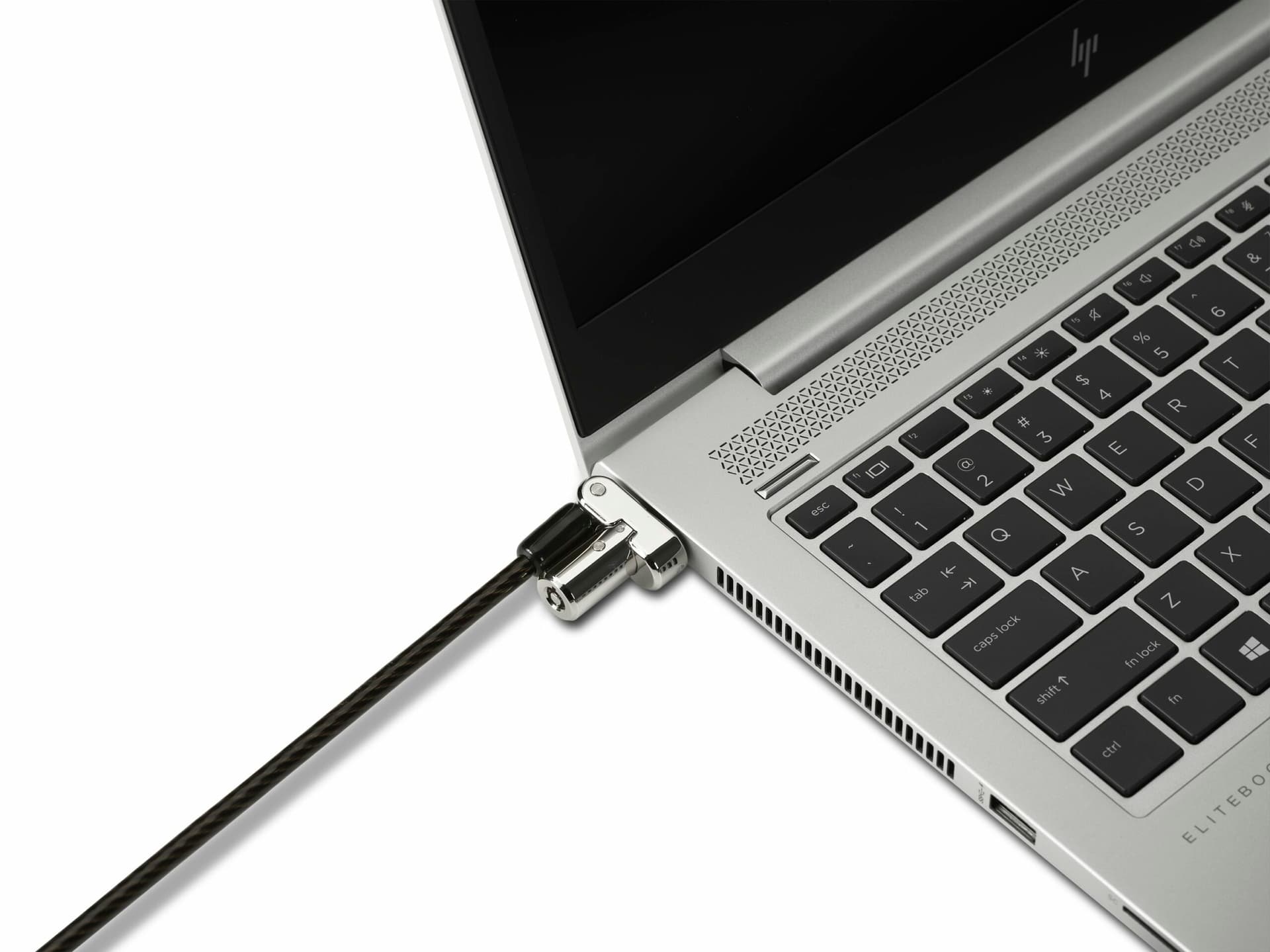 CABLU securitate KENSINGTON pt. notebook 3-in-1 slot standard / Nano / Wedge, cheie standard,conectare one-click,1.8m,cab otel carbon,permite pivotare si rotire, "K62318WW" — miniatură