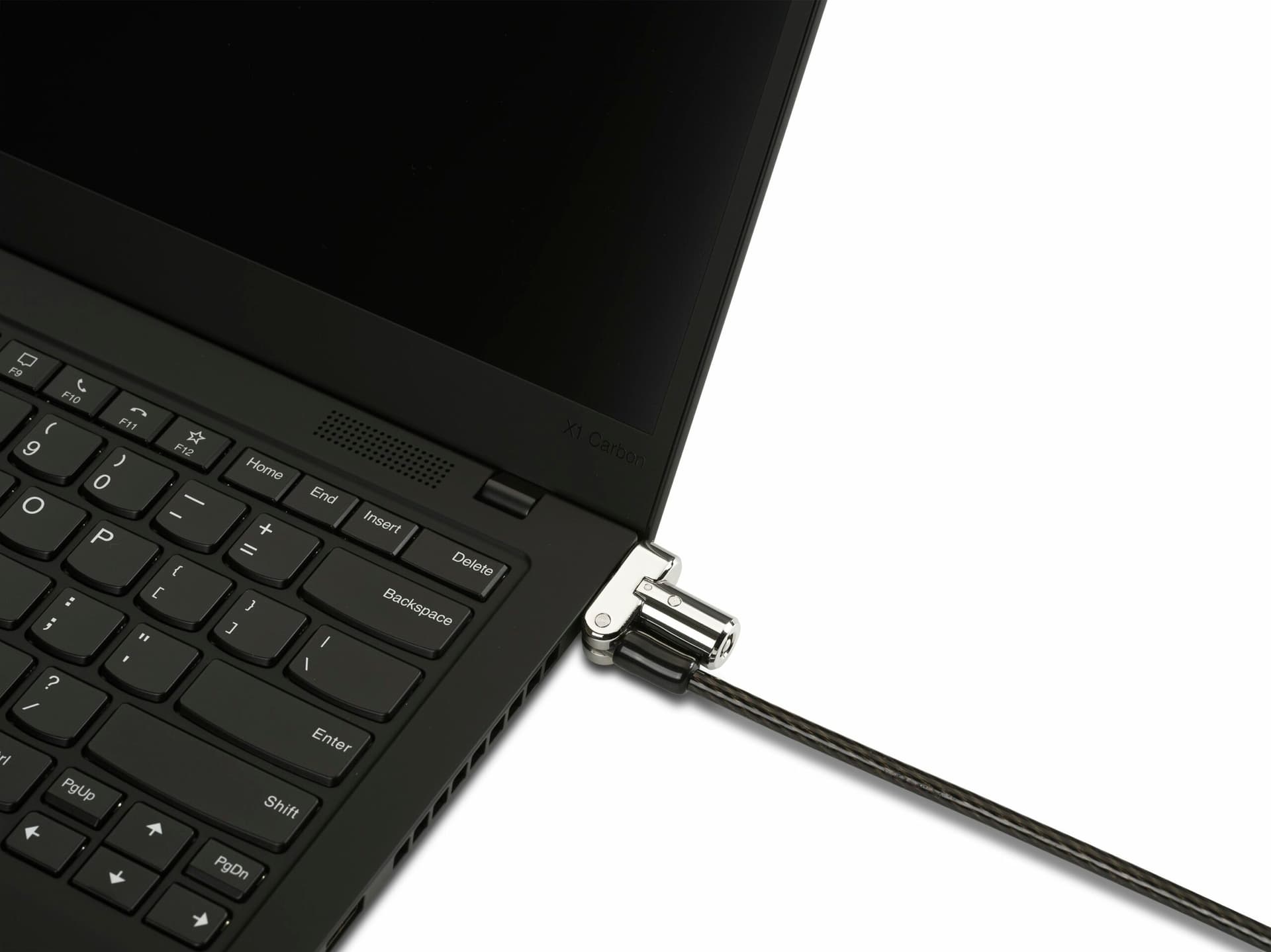 CABLU securitate KENSINGTON pt. notebook 3-in-1 slot standard / Nano / Wedge, cheie standard,conectare one-click,1.8m,cab otel carbon,permite pivotare si rotire, "K62318WW" — miniatură