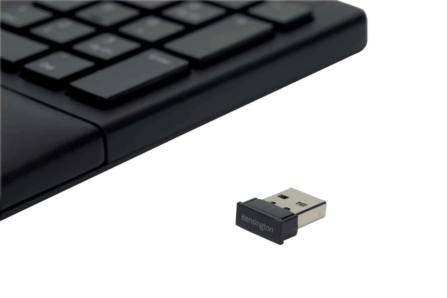 TASTATURA Kensington, "Profit Ergo", wireless, Bluetooth | 2.4GHz, 108 taste, palmrest, negru, "K75401UK" — miniatură