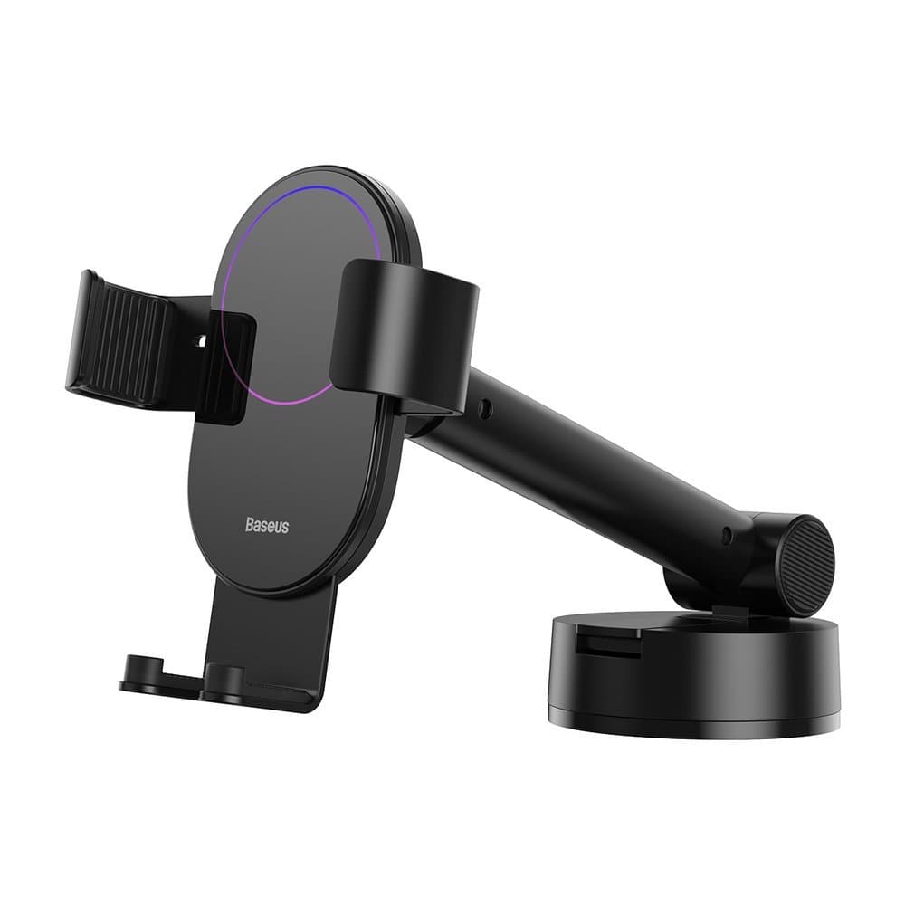 SUPORT AUTO Baseus Simplism pt. SmartPhone, fixare parbriz sau bord prin ventuza, negru "SUYL-JY01" - 6953156220966 — miniatură