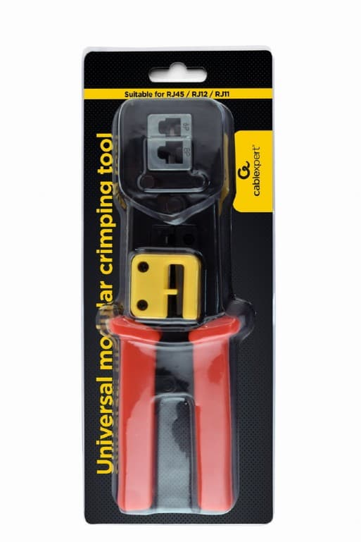 CLESTE sertizare mufe, GEMBIRD, functii: sertizare mufe, taiere cablu, compatibil pass-through conectori, "T-WC-05" — miniatură