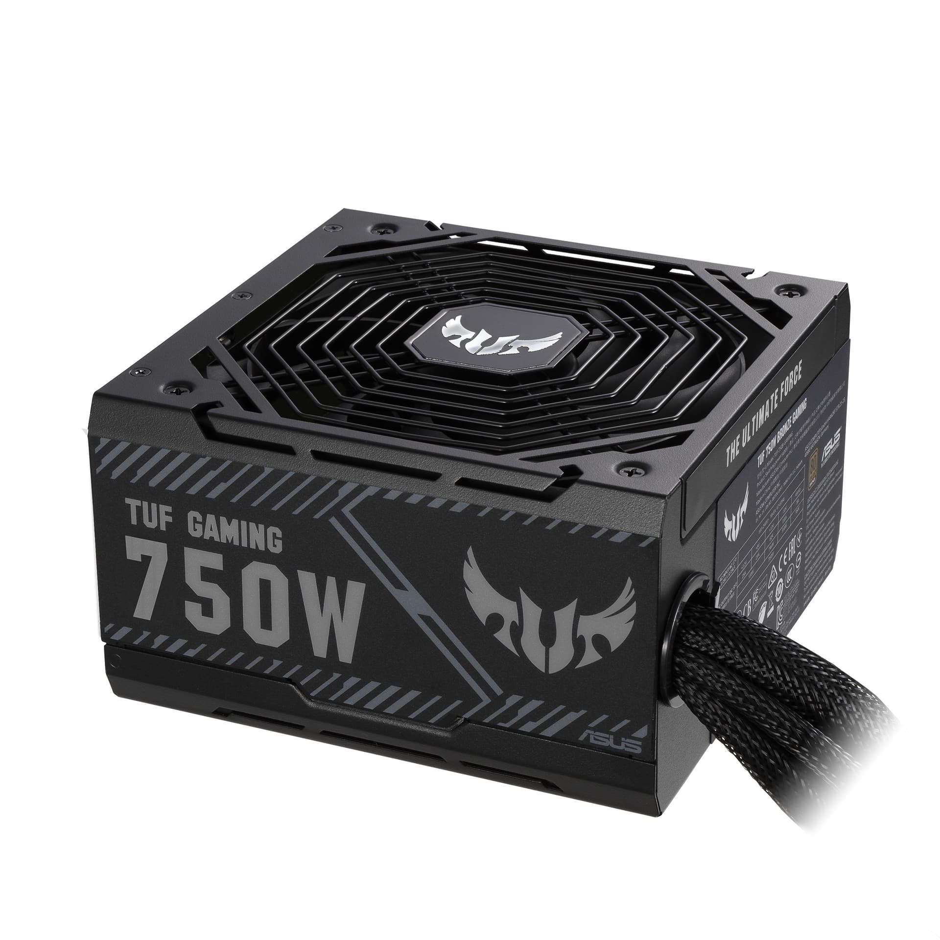 SURSA ASUS, 750 W, "TUF-GAMING-750B", ATX 12V, fan 135 mm x 1, 80 Plus Bronze, MB 20+4 pin x 1, CPU 4+4 pin x 1, PCI-E 6+2 pin x 4, SATA x 8, MOLEX 4-pin x 4, "TUF-GAMING-750B" — miniatură