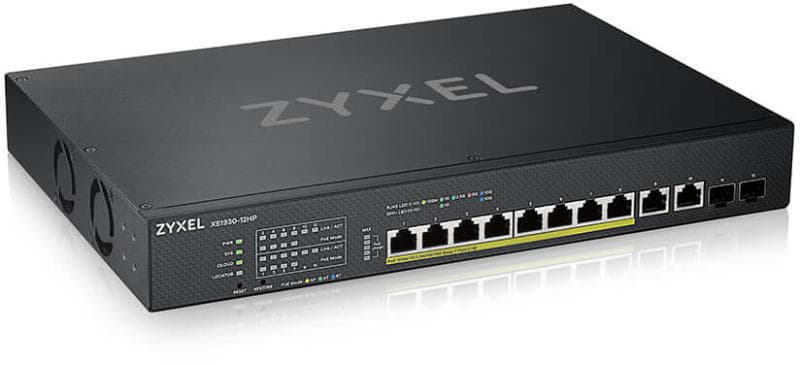 SWITCH. PoE ZyXel, port Gigabit/10000 x 8, SFP SFP+ x 2, managed, "XS1930-12HP-ZZ0101F"