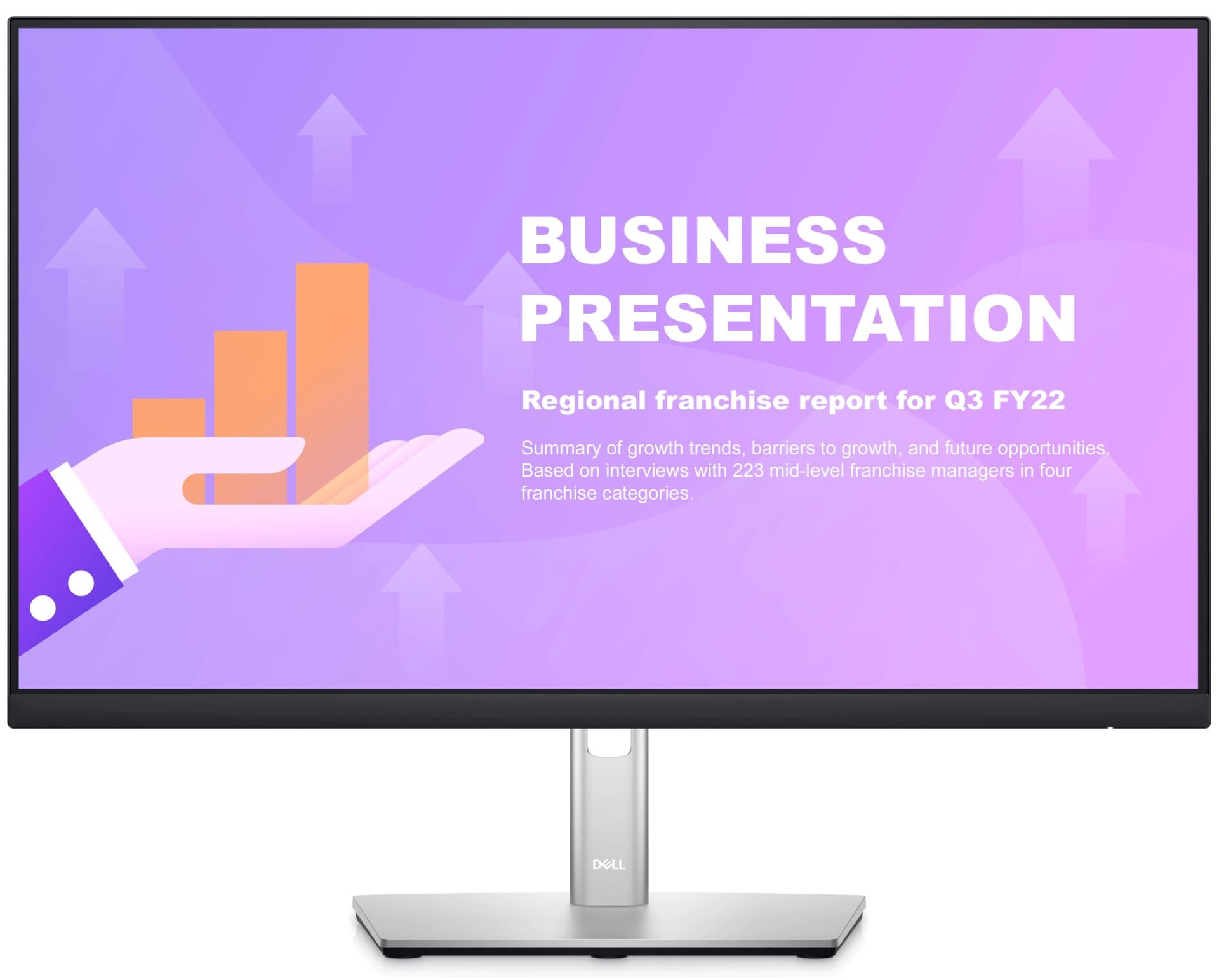 MONITOR Dell 23.8 inch, home | office, IPS, Full HD (1920 x 1080), Wide, 250 cd/mp, 8 ms, HDMI | DisplayPort x 2, "210-BBBG"