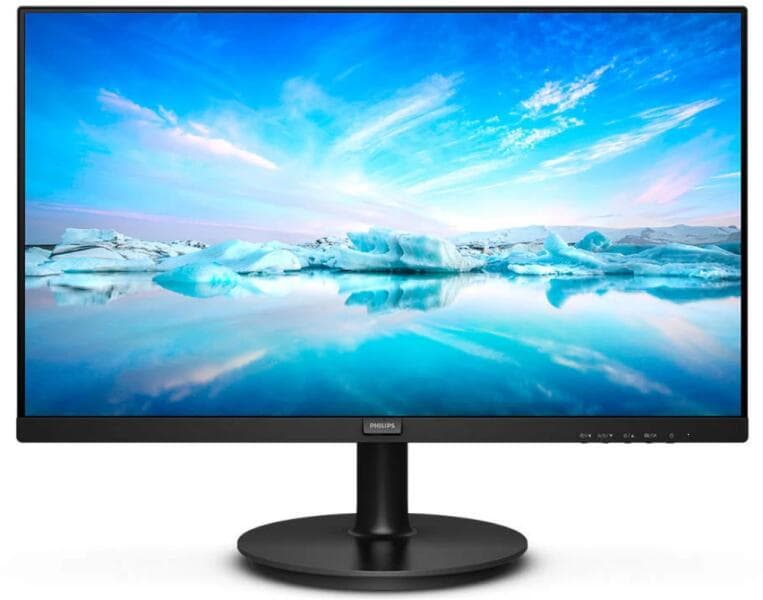 MONITOR Philips 21.5 inch, home | office, VA, Full HD (1920 x 1080), Wide, 250 cd/mp, 4 ms, VGA | DVI-D, "220V8L5/00"