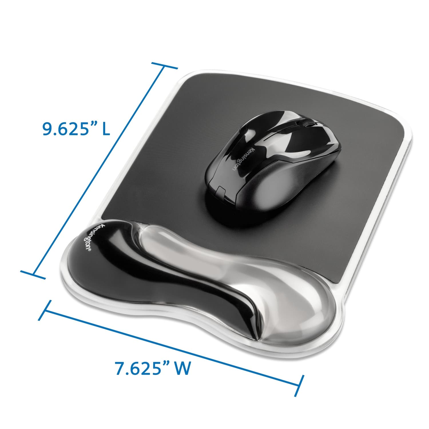 MOUSE pad KENSINGTON Duo Gel, suport ergonomic pentru incheietura mainii, cu gel, fumuriu/negru, "62399" — miniatură