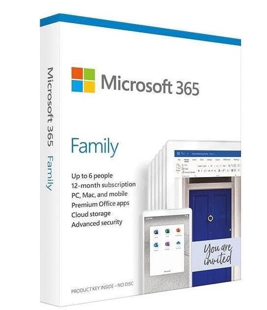 MICROSOFT 365 FAMILY/ENG P8 "6GQ-01556"