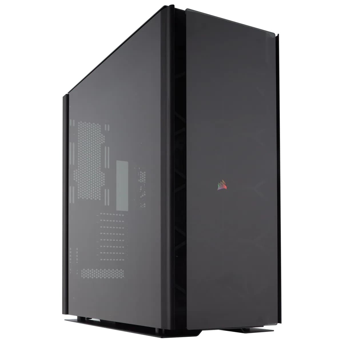 CARCASA CORSAIR Tower, ATX, "Obsidian Series 1000D Super-Tower Case", fara sursa, sticla securizata, fan x nu, USB 3.1 x 4, USB 3.1 gen 2 Type-C x 2, Jack 3.5 mm x 2, mesh, negru, "CC-9011148-WW"