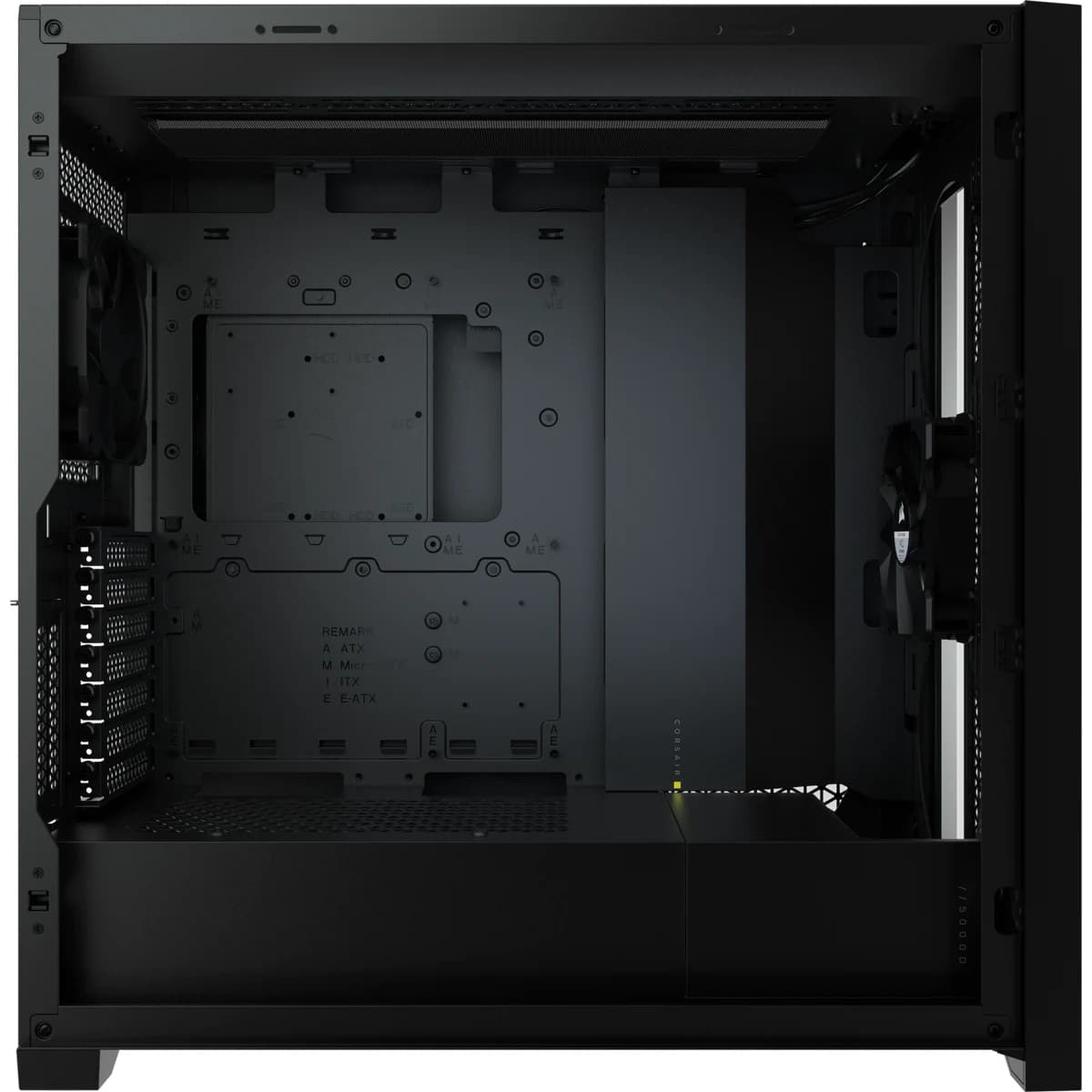 CARCASA CORSAIR Middle Tower, ATX, "5000D AIRFLOW", fara sursa, sticla securizata, fanx2, USB 3.0x2, USB 3.1 gen 2 Type-Cx1, Jack 3.5 mmx1, mesh, fan ctr,negru "CC-9011210-WW" — miniatură