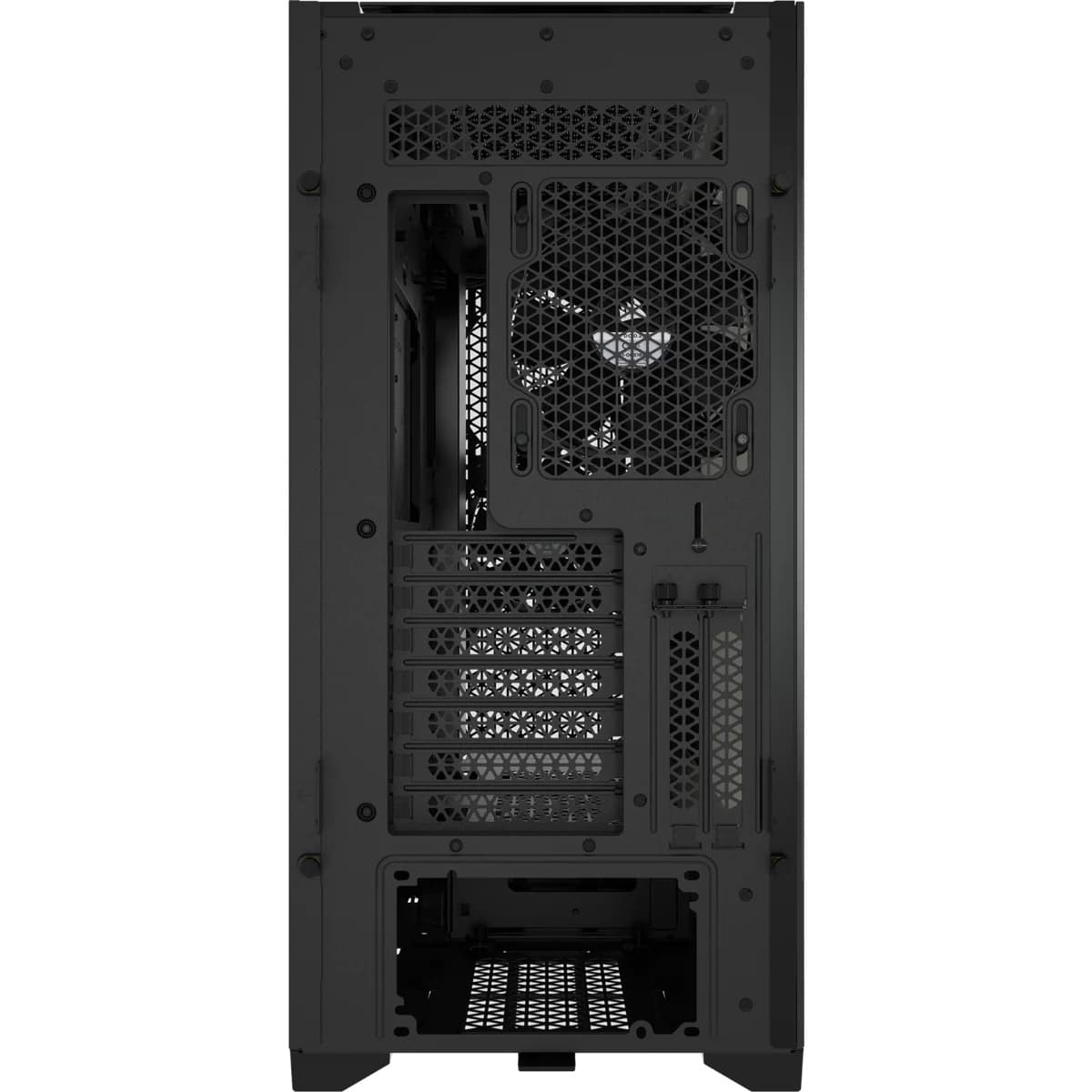 CARCASA CORSAIR Middle Tower, ATX, "5000D AIRFLOW", fara sursa, sticla securizata, fanx2, USB 3.0x2, USB 3.1 gen 2 Type-Cx1, Jack 3.5 mmx1, mesh, fan ctr,negru "CC-9011210-WW" — miniatură