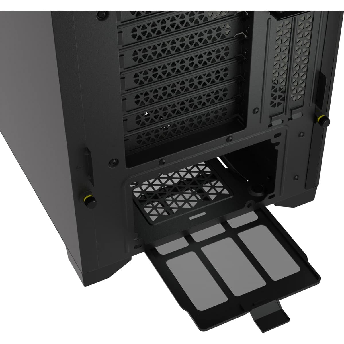 CARCASA CORSAIR Middle Tower, ATX, "5000D AIRFLOW", fara sursa, sticla securizata, fanx2, USB 3.0x2, USB 3.1 gen 2 Type-Cx1, Jack 3.5 mmx1, mesh, fan ctr,negru "CC-9011210-WW" — miniatură