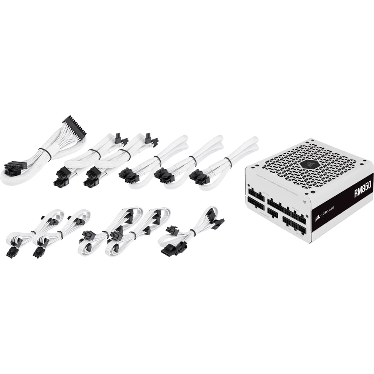 SURSA CORSAIR, 850 W, "RM850" modulara, ATX 12V V2.4, fan 135 mm x 1, 80 Plus Gold, MB 20+4 pin x 1, CPU 4+4 pin x 3, PCI-E 6+2 pin x 4, SATAx14, MOLEX 4-pinx4, "CP-9020232-EU" — miniatură