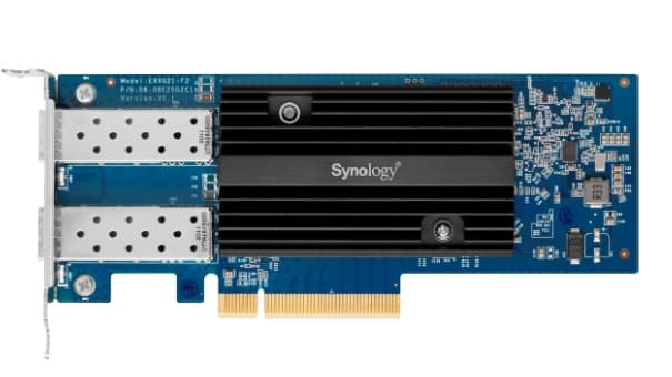 Synology Dual-port 10GbE SFP+ add-in card for Synology servers, "E10G21-F2"