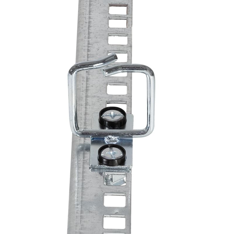 ORGANIZATOR cabluri LOGILINK, pentru montare sine laterale 19", 2 inele din otel 40x40mm, silver, "OR0001" — miniatură