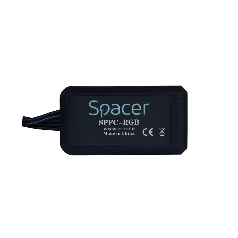 FAN HUB SPACER pt. maxim 5 ventilatoare ARGB cu 3 sau 4 pini, telecomanda pt. setat iluminarea RGB, alimentare S-ATA "SPFC-RGB"