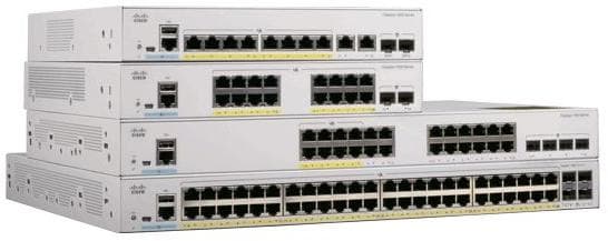 SWITCH CISCO, Gigabit x 8, SFP x 2, managed, carcasa metalica, "C1000-8T-2G-L"