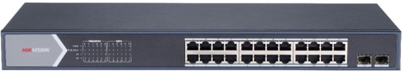 SWITCH. PoE Hikvision, port Gigabit x 24, SFP SFP x 2, rackabil, carcasa metalica, "DS-3E0526P-E/M"