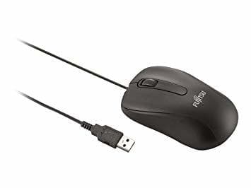 Mouse Fujitsu M520 BLACK, optical mouse with 3 keys, black, 1000 dpi, USB cable 1,8m, white box "S26381-K467-L100"