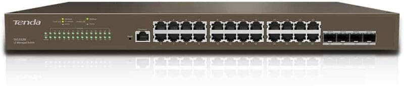 SWITCH Tenda, Gigabit x 24, SFP x 4, managed, "TEG3328F"