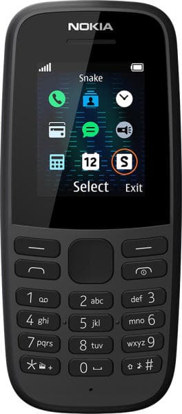 Telefon cu butoane, NOKIA, "105" ecran 1.77 inch, dual sim, memorie interna 4 MB, 2G, OEM, acumulator 800 mAh, albastru, "16KIGL01A07"