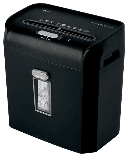 Distrugator manual documente Rexel PROMAX QS REX823, 8 coli, P4, cross-cut (tip confeti), cos 23 litri, negru, "2104583EU" — miniatură